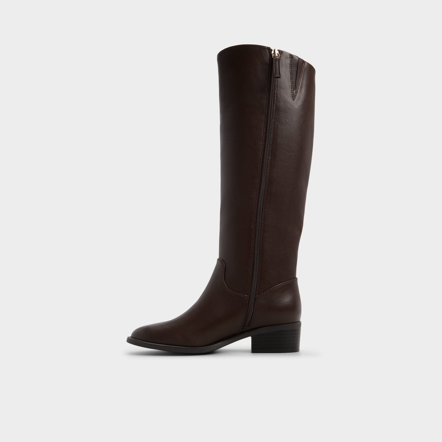 Kaydienh in Dark Brown - Knee-high boot, Block heel - Dark brown