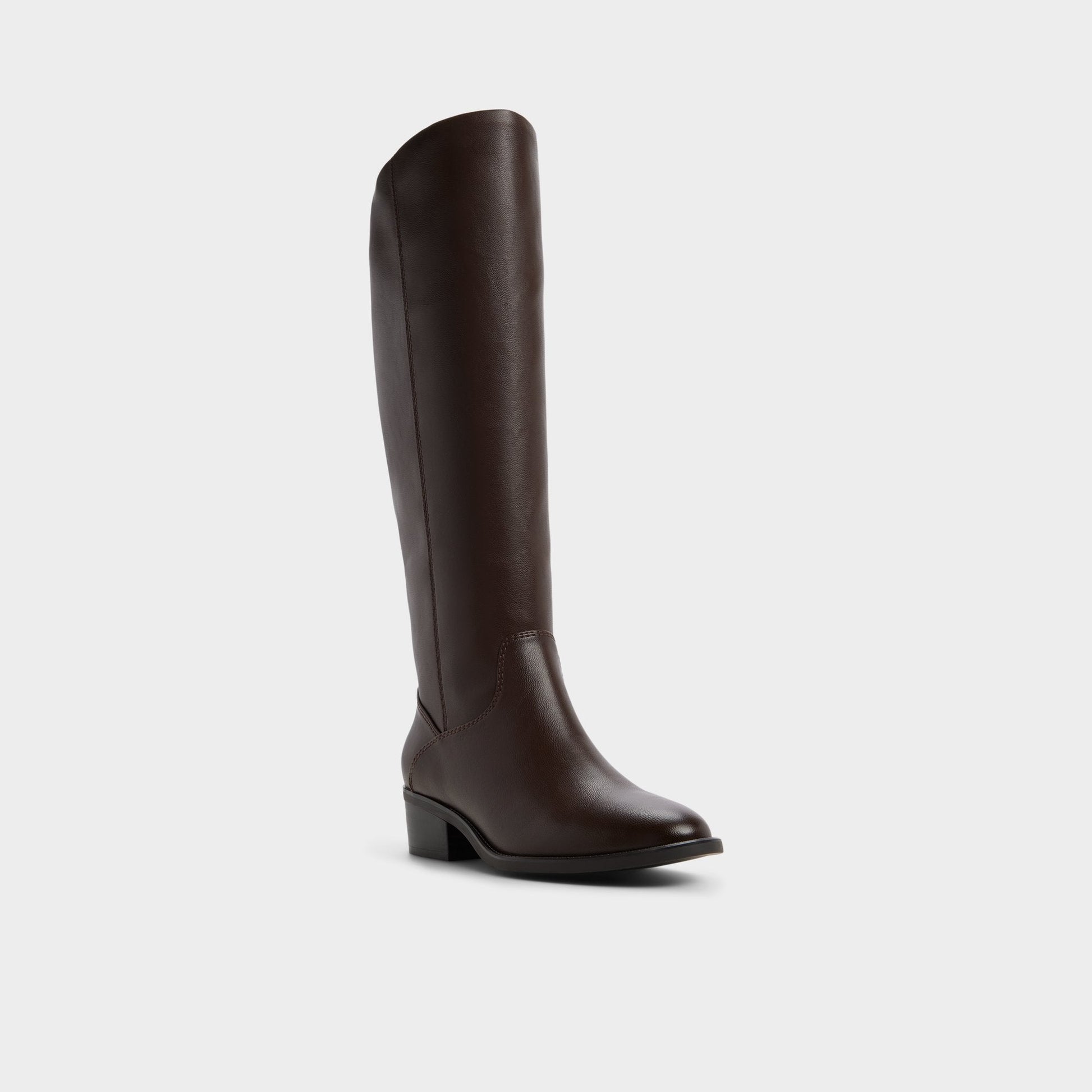 Kaydienh in Dark Brown - Knee-high boot, Block heel - Dark brown