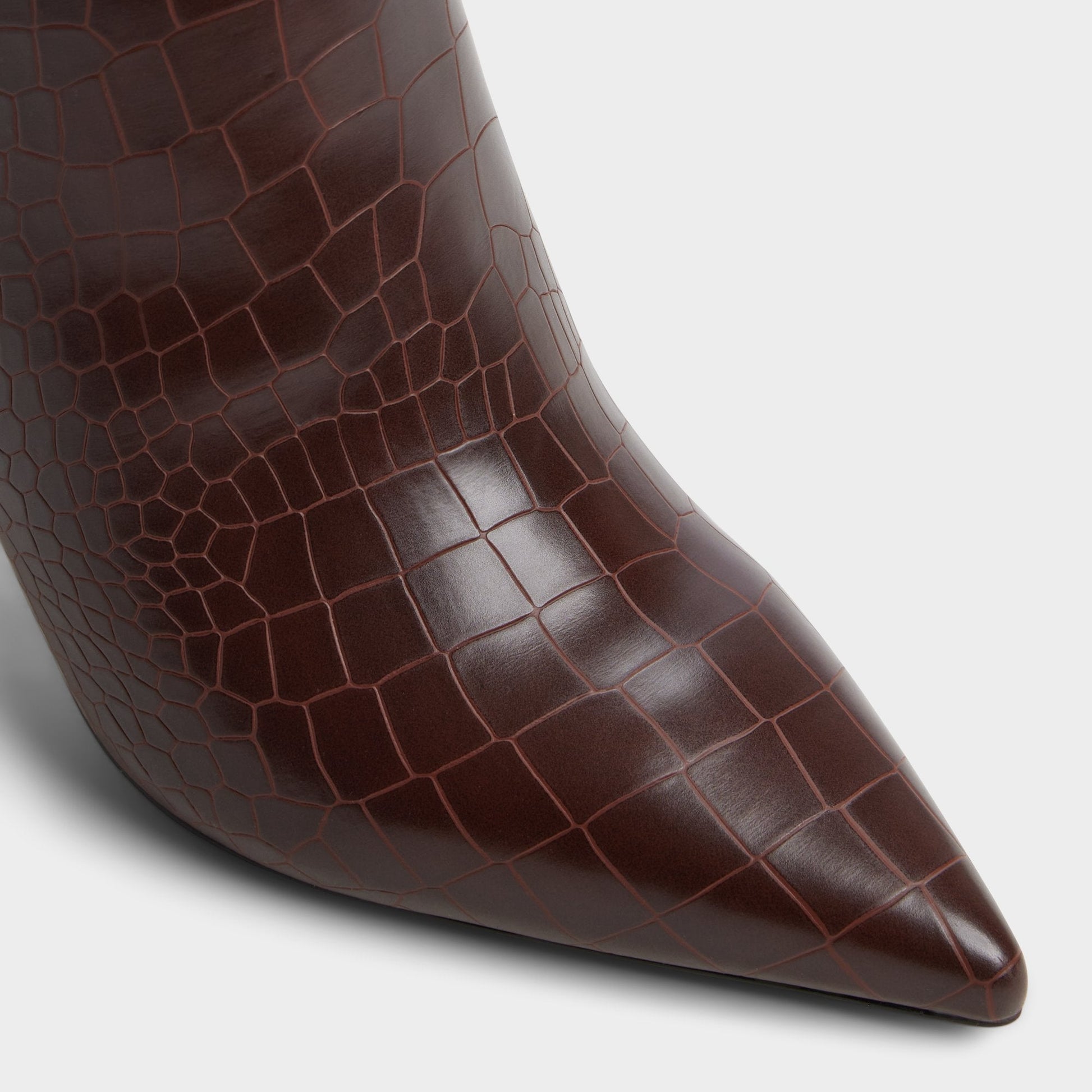Saphiria Dark Brown Women's Tall Boots - Knee-high boot, Stiletto heel - Dark brown
