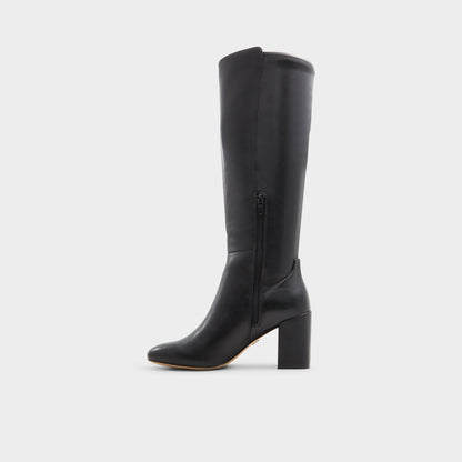 Satori-wc Black/Black Women's Tall Boots - Knee-high boot, Block heel - Black/black