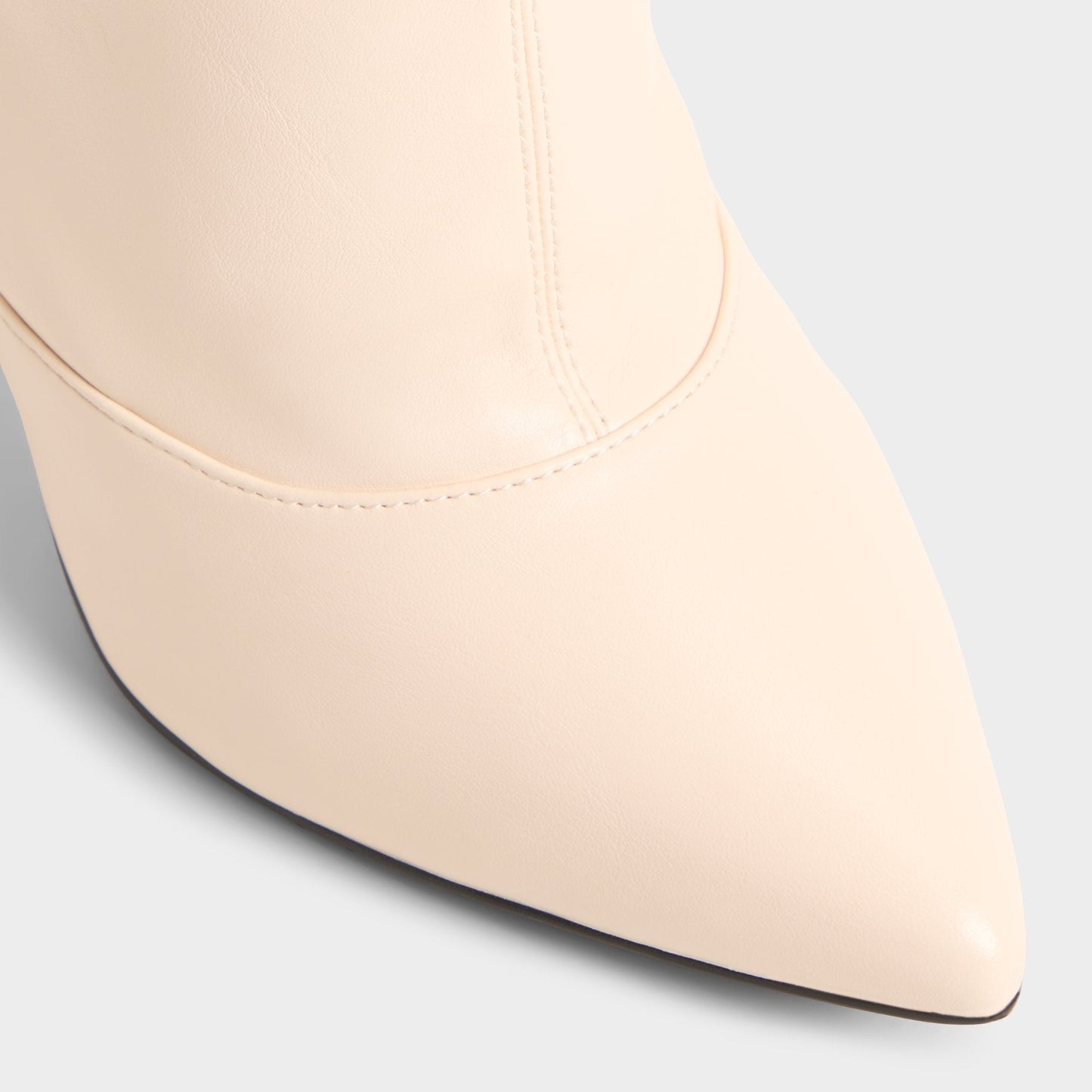 Daroba in Cream - Over-the-knee boot, Stiletto heel - Cream