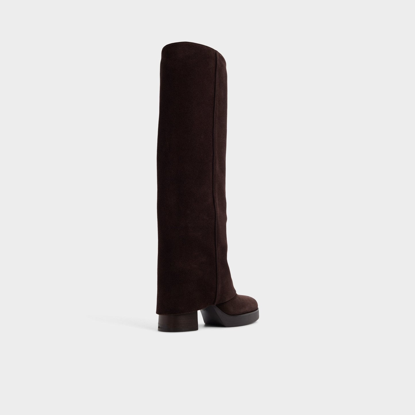 Maeveh in Dark Brown - Knee-high boot, Platform - Dark brown
