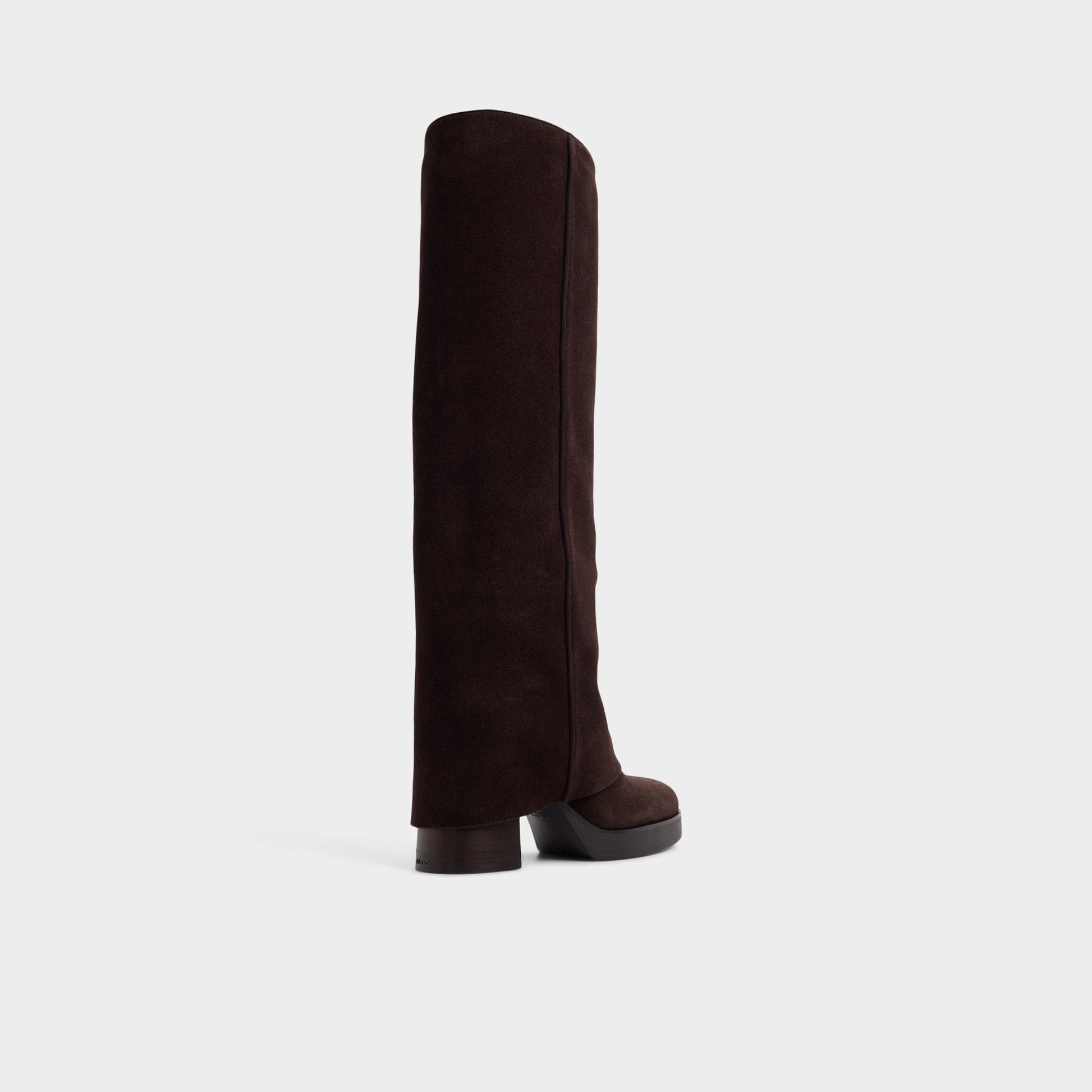 Maeveh in Dark Brown - Knee-high boot, Platform - Dark brown