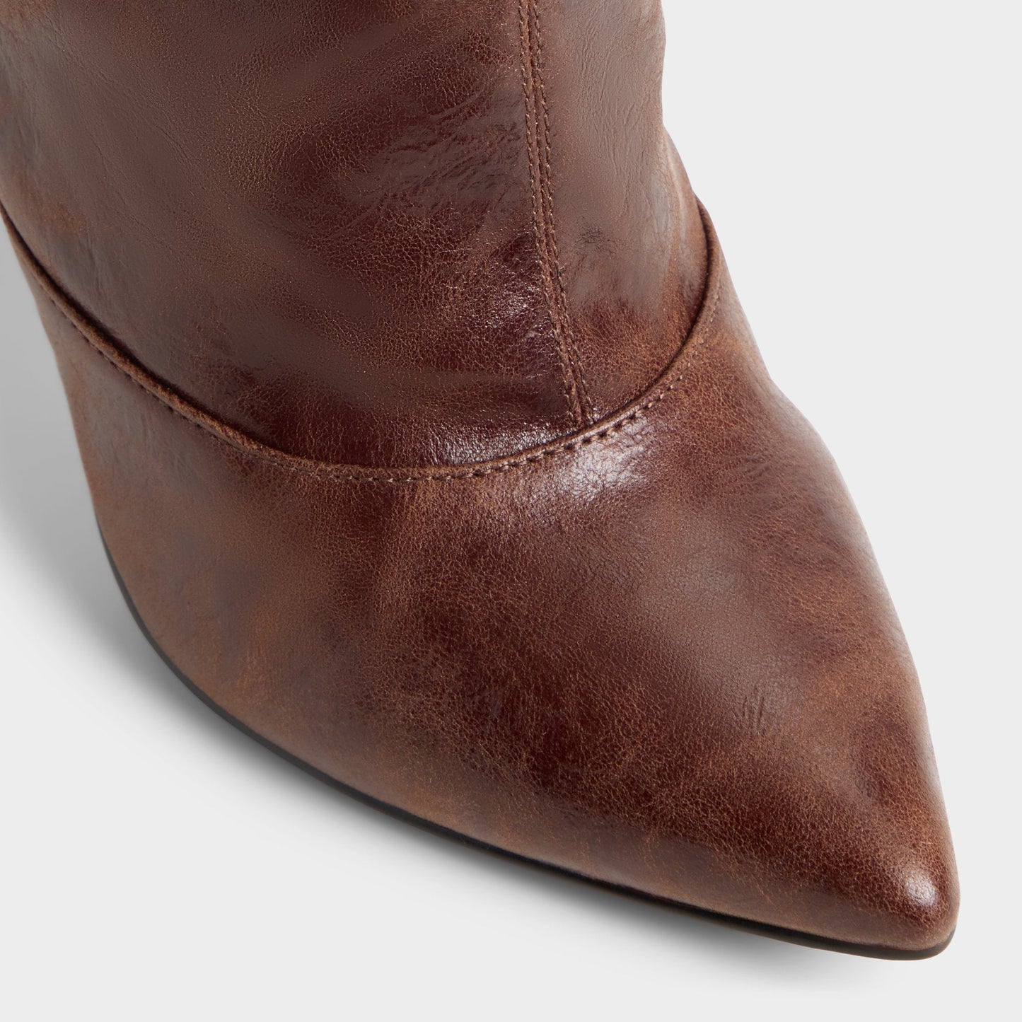 Daroba in Dark Brown - Over-the-knee boot, Stiletto heel - Dark brown