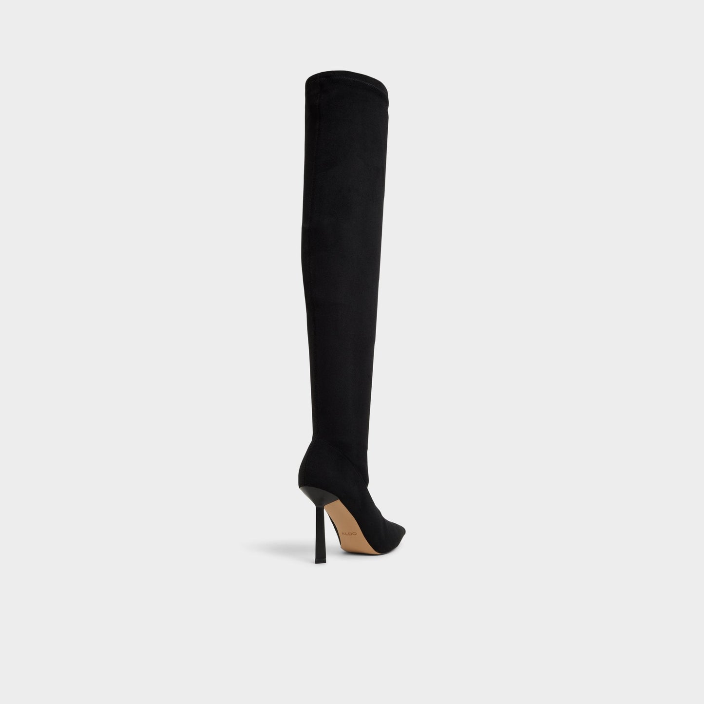 Caldan in Black - Over-the-knee boot, Stiletto heel - Black