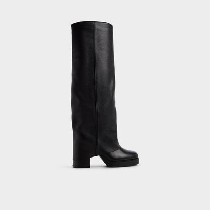 Maeveh in Black - Knee-high boot, Platform - Black