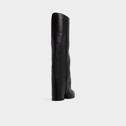 Maeveh in Black - Knee-high boot, Platform - Black