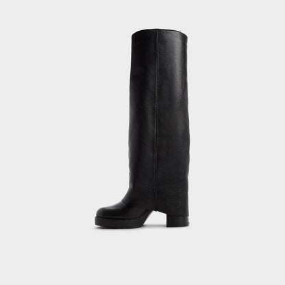 Maeveh in Black - Knee-high boot, Platform - Black