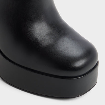 Albie in Wc Black - Knee-high boot, Platform - Black
