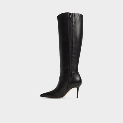 Saphiria in Wc Black - Knee-high boot, Stiletto heel - Black