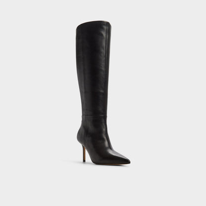 Saphiria in Wc Black - Knee-high boot, Stiletto heel - Black
