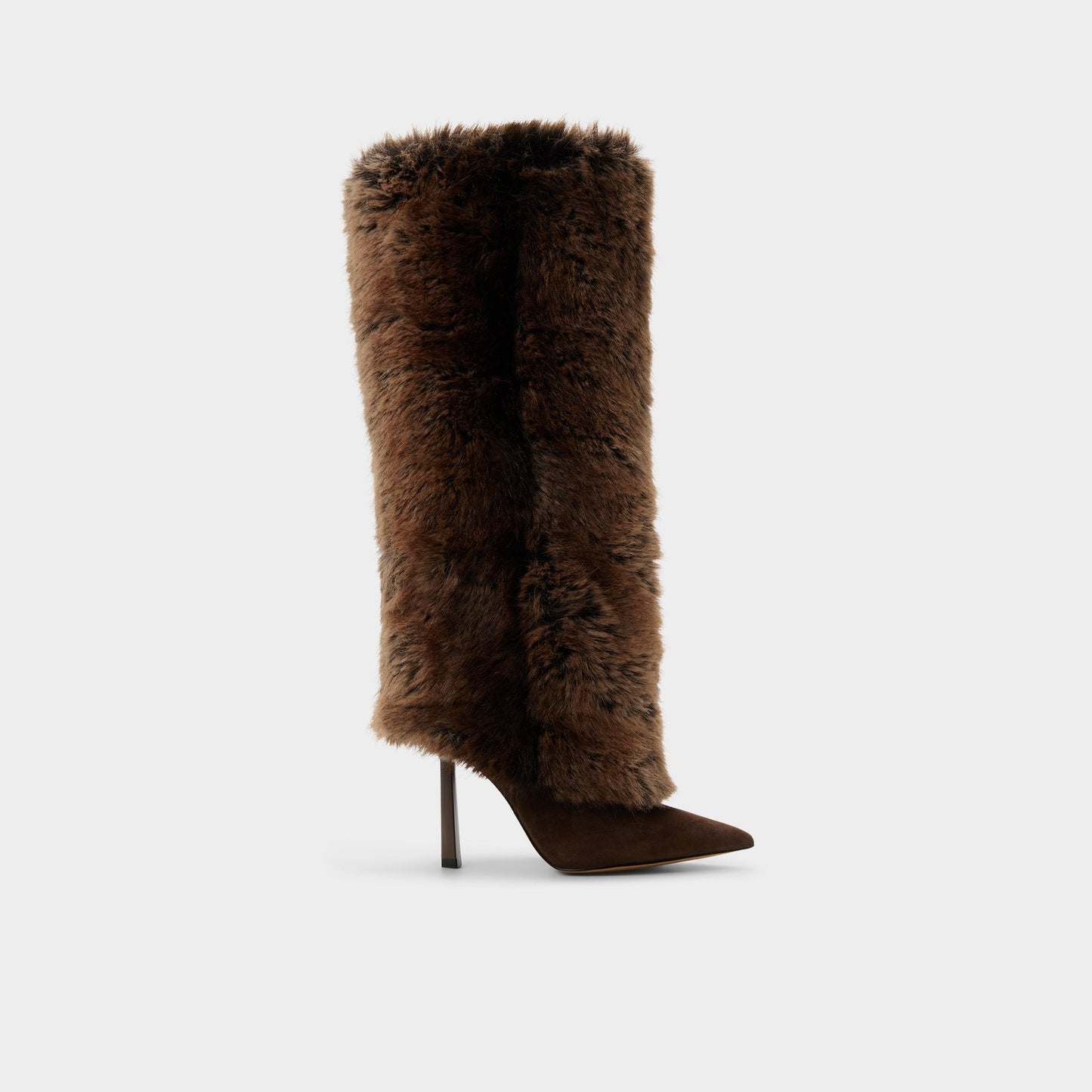 Lennore in Dark Brown 14163383 - Knee-high boot, Stiletto heel - Dark brown