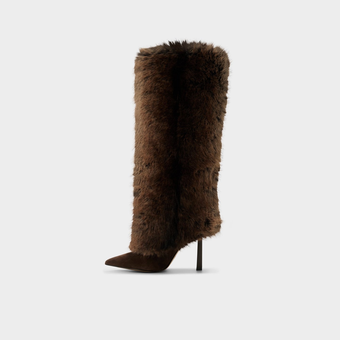 Lennore in Dark Brown 14163383 - Knee-high boot, Stiletto heel - Dark brown