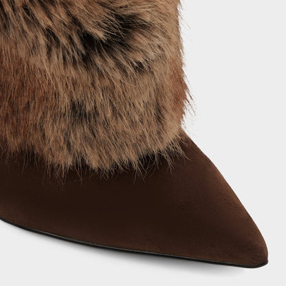 Lennore in Dark Brown 14163383 - Knee-high boot, Stiletto heel - Dark brown