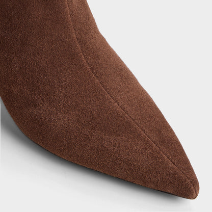 Selora in Wc Dark Brown - Knee-high boot, Stiletto heel - Dark brown