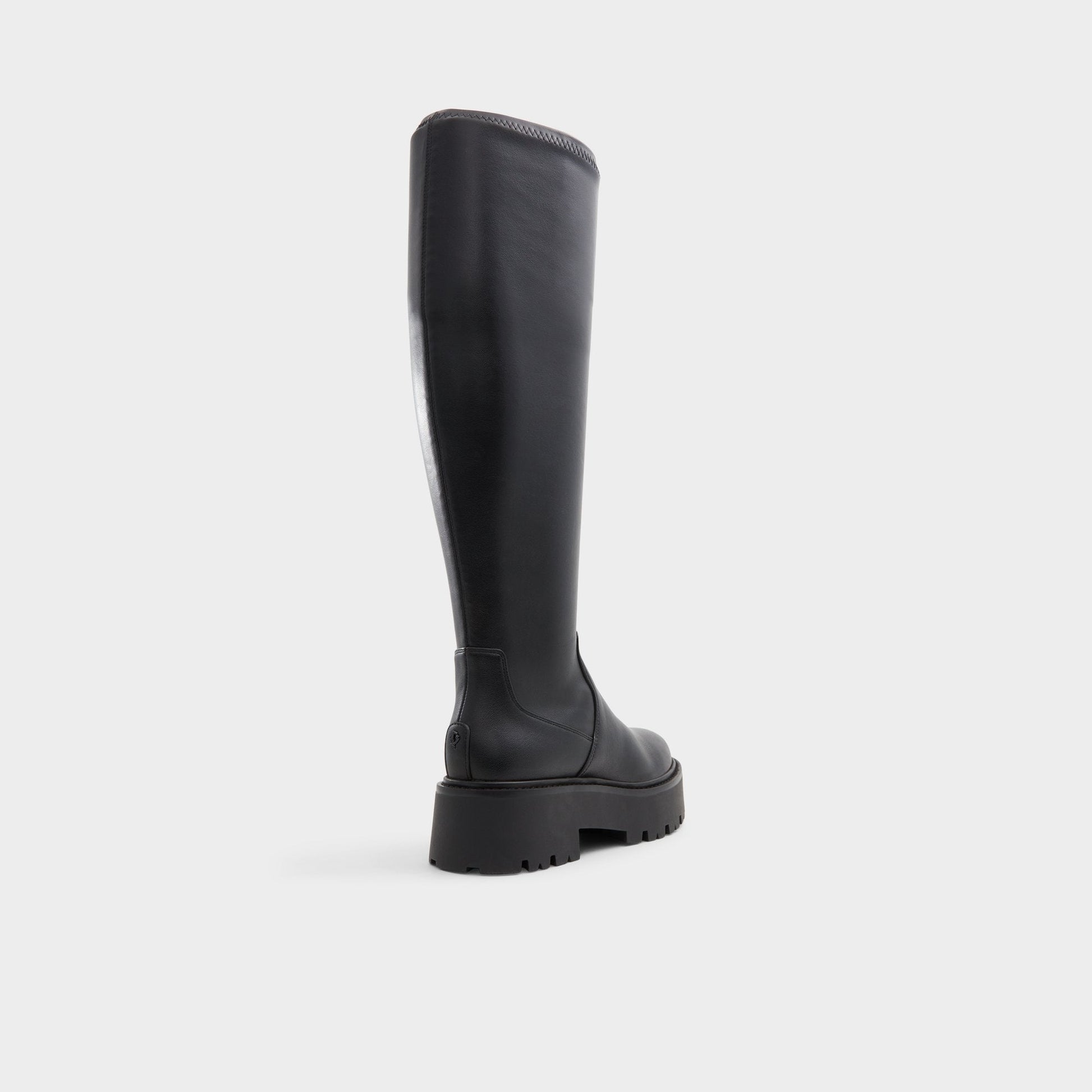 Carelden Black Women's Tall Boots - Knee-high boot, Lug sole - Black