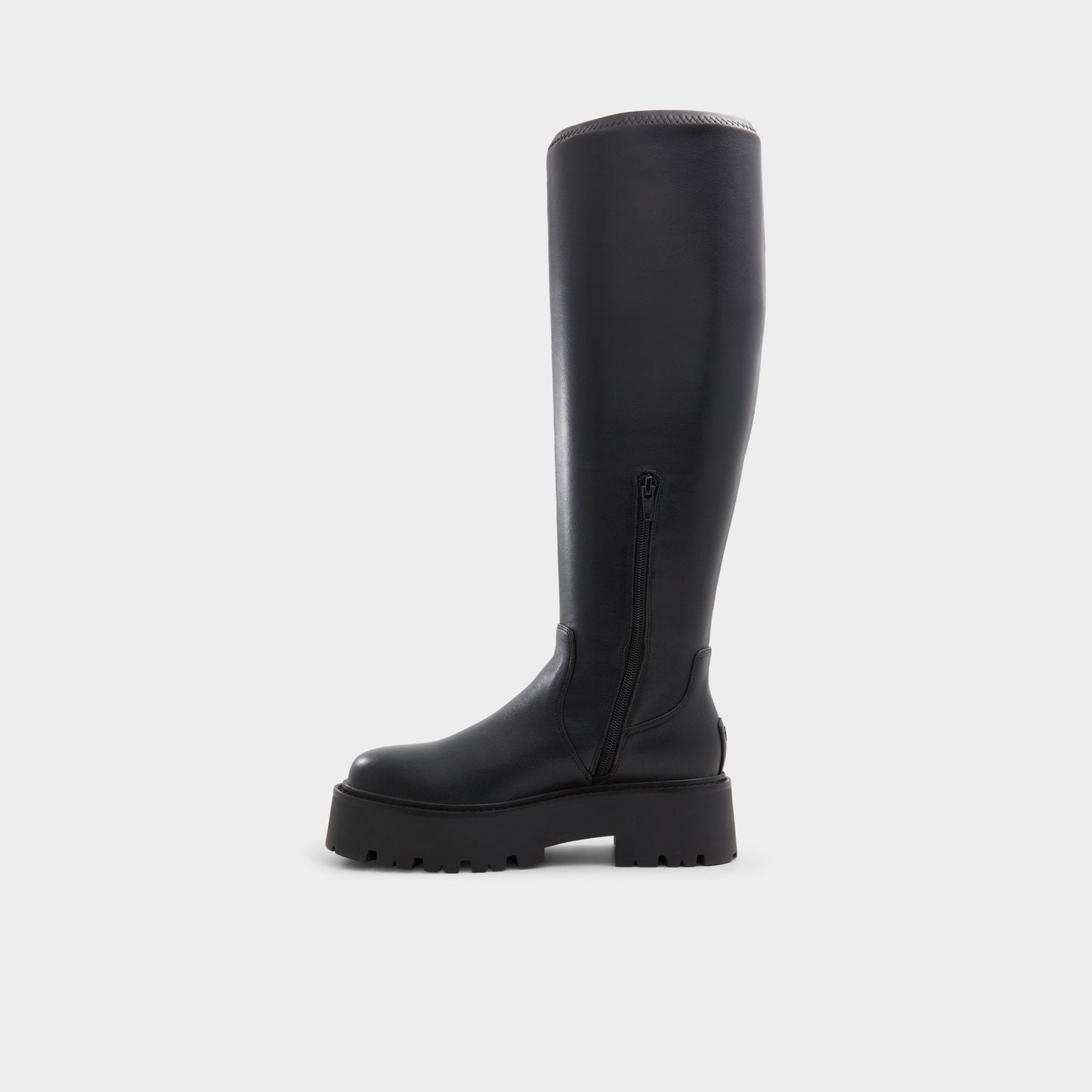 Carelden Black Women's Tall Boots - Knee-high boot, Lug sole - Black
