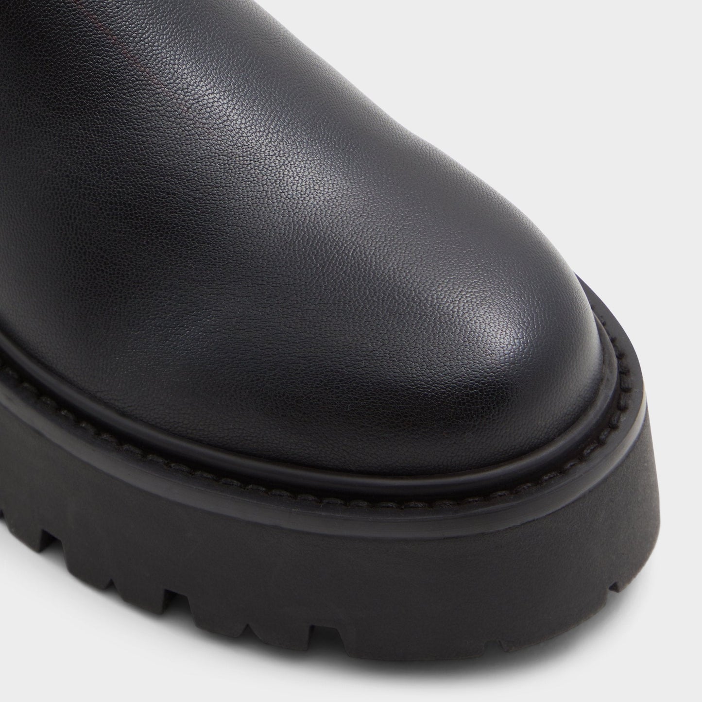 Carelden Black Women's Tall Boots - Knee-high boot, Lug sole - Black