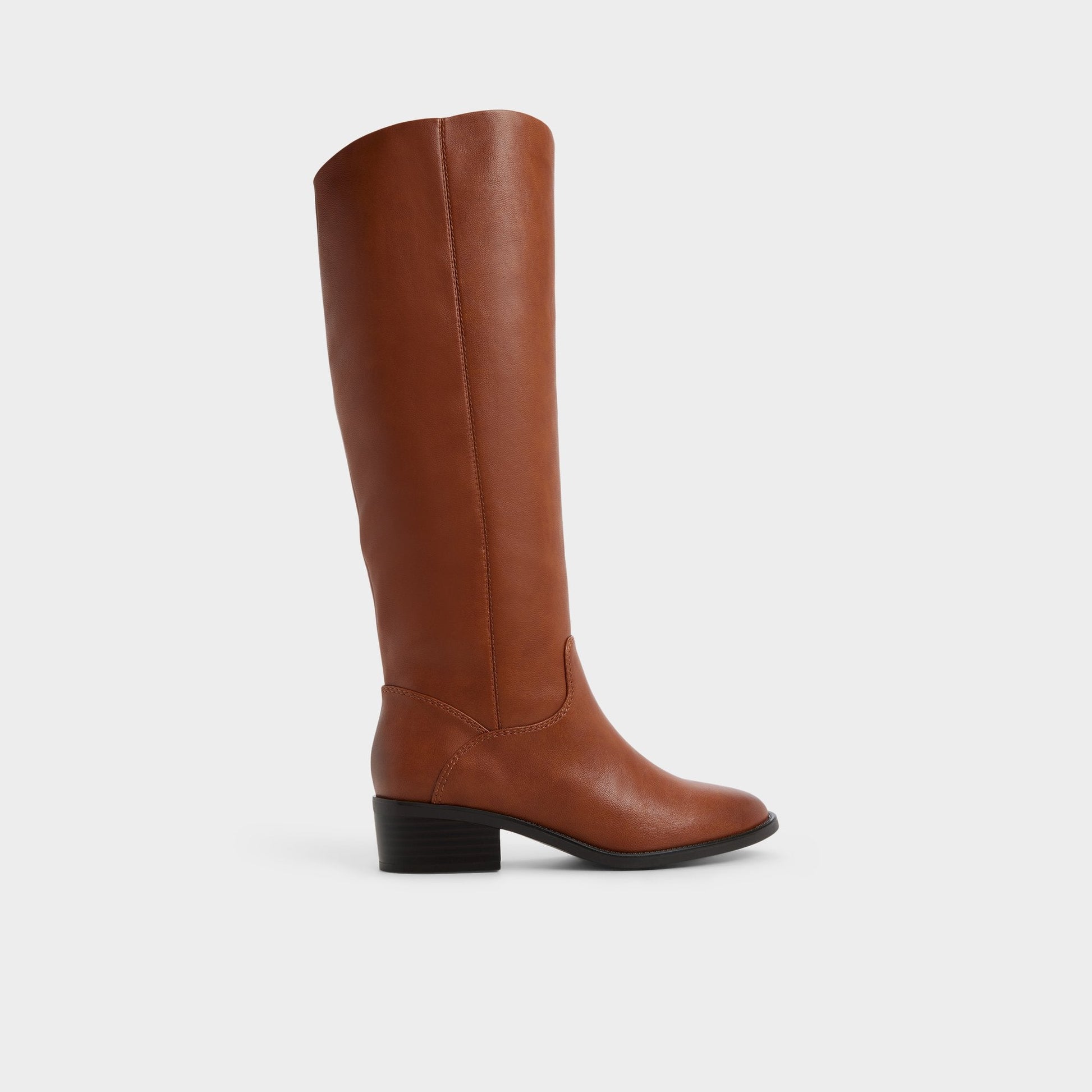 Kaydienh in Medium Brown - Knee-high boot, Block heel - Medium brown
