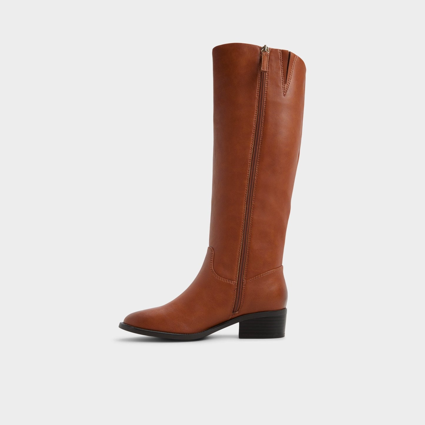 Kaydienh in Medium Brown - Knee-high boot, Block heel - Medium brown