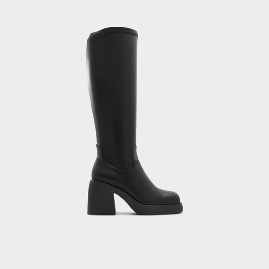 Auster Black Women's Tall Boots - Knee-high boot, Platform - Black