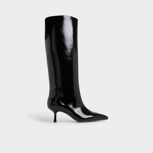 Selora Black Women's Tall Boots - Knee-high boot, Stiletto heel - Black