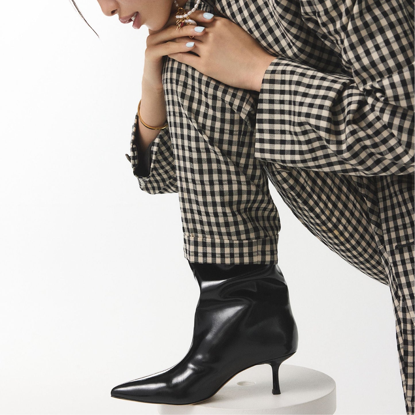 Selora Black Women's Tall Boots - Knee-high boot, Stiletto heel - Black