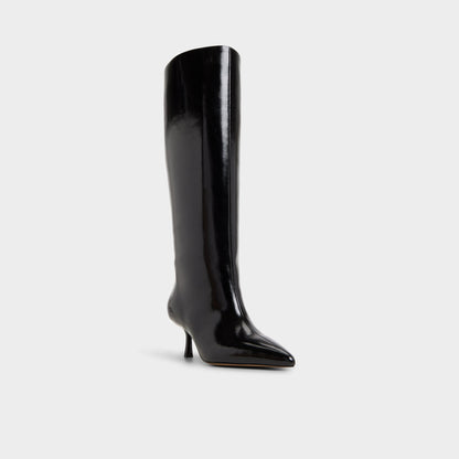 Selora Black Women's Tall Boots - Knee-high boot, Stiletto heel - Black