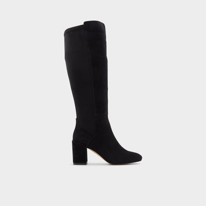 Satori in Other Black - Knee-high boot, Block heel - Other Black