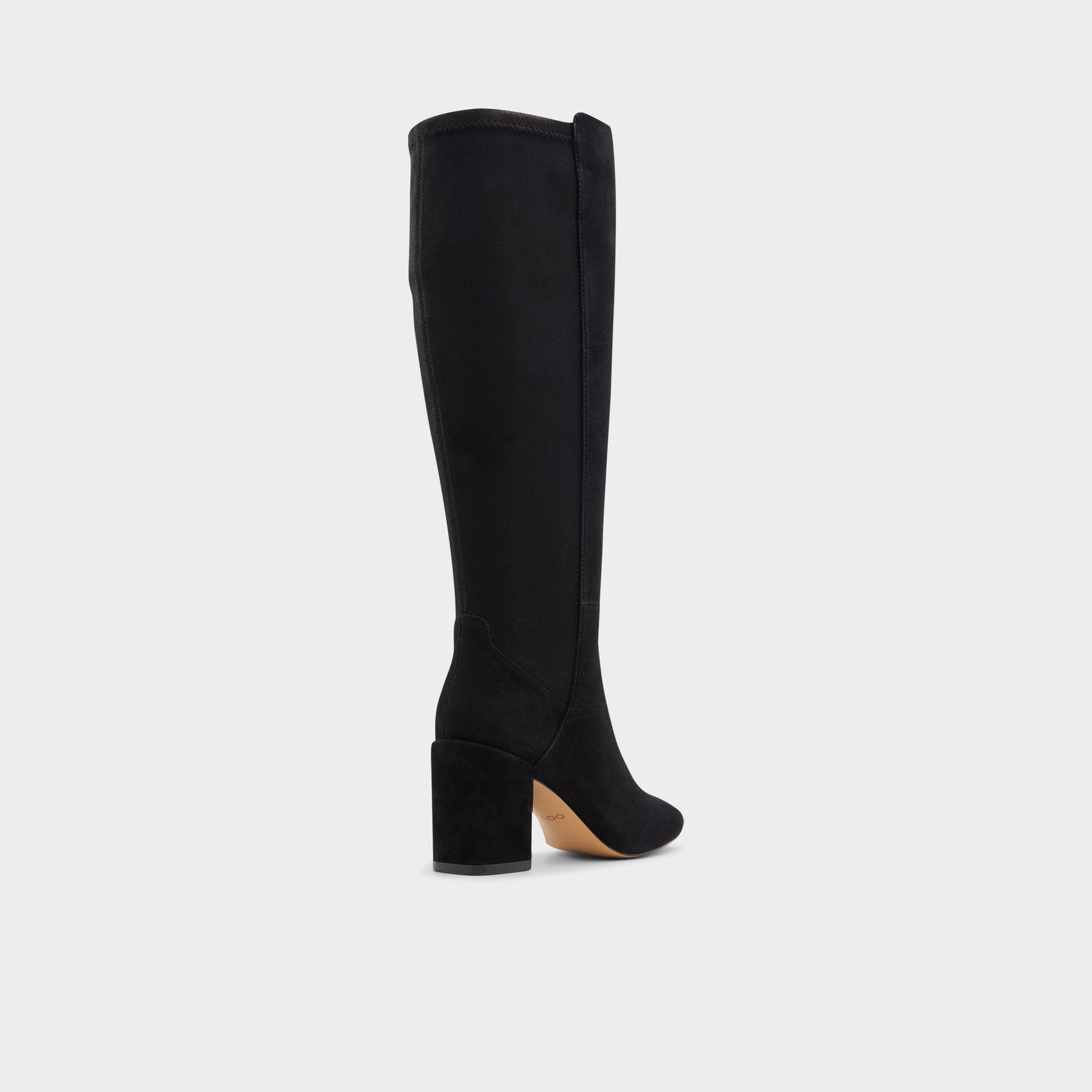 Satori in Other Black - Knee-high boot, Block heel - Other Black