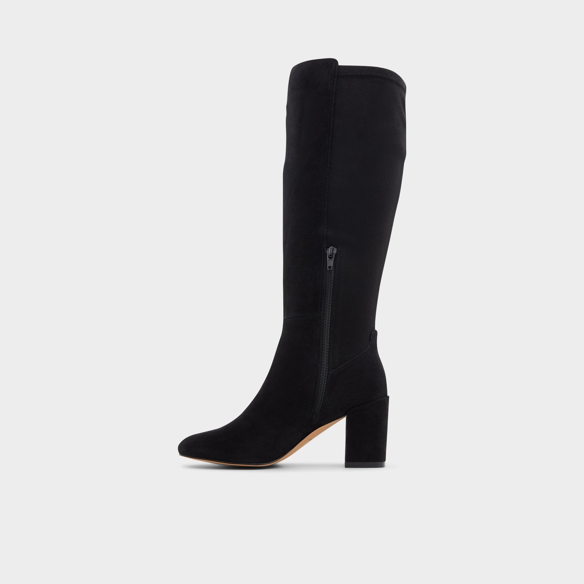 Satori in Other Black - Knee-high boot, Block heel - Other Black