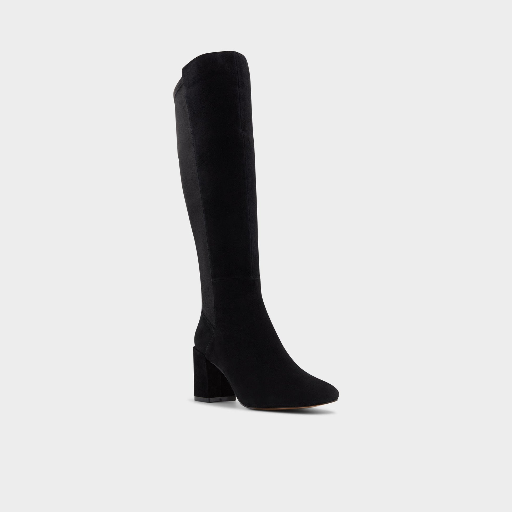 Satori in Other Black - Knee-high boot, Block heel - Other Black