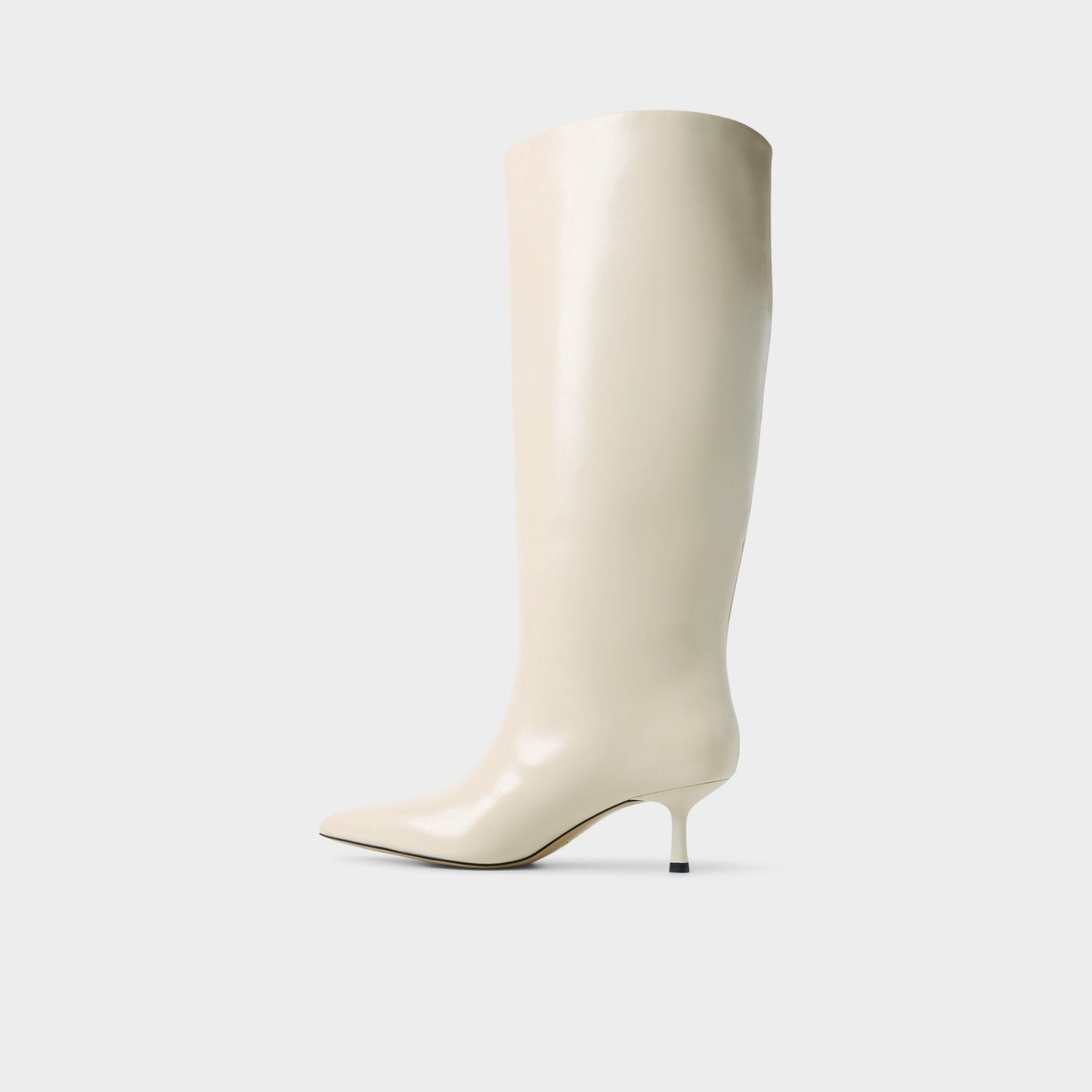 Selora-wc in Cream - Knee-high boot, Stiletto heel - Cream