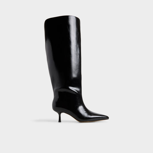 Selora in Wc Black - Knee-high boot, Stiletto heel - Black