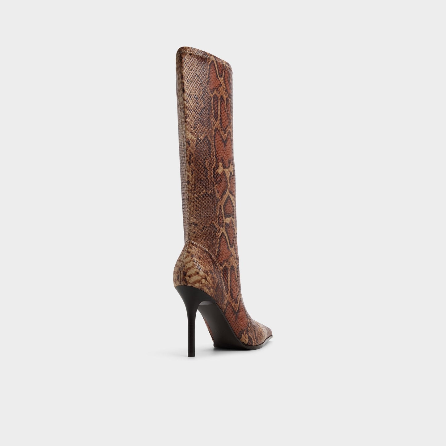 Re in Emily Brown Multi - Knee-high boot, Stiletto heel - Brown multi