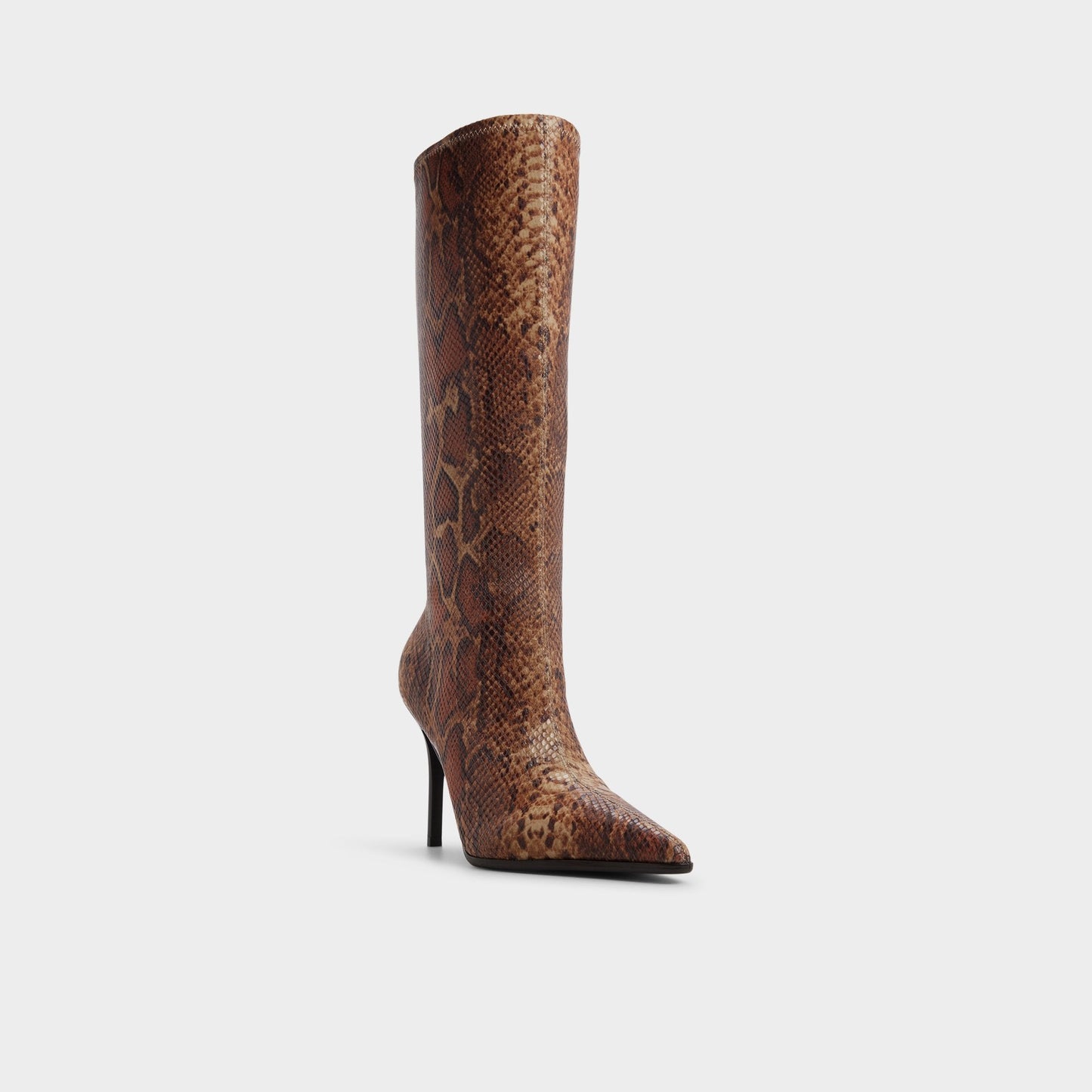 Re in Emily Brown Multi - Knee-high boot, Stiletto heel - Brown multi