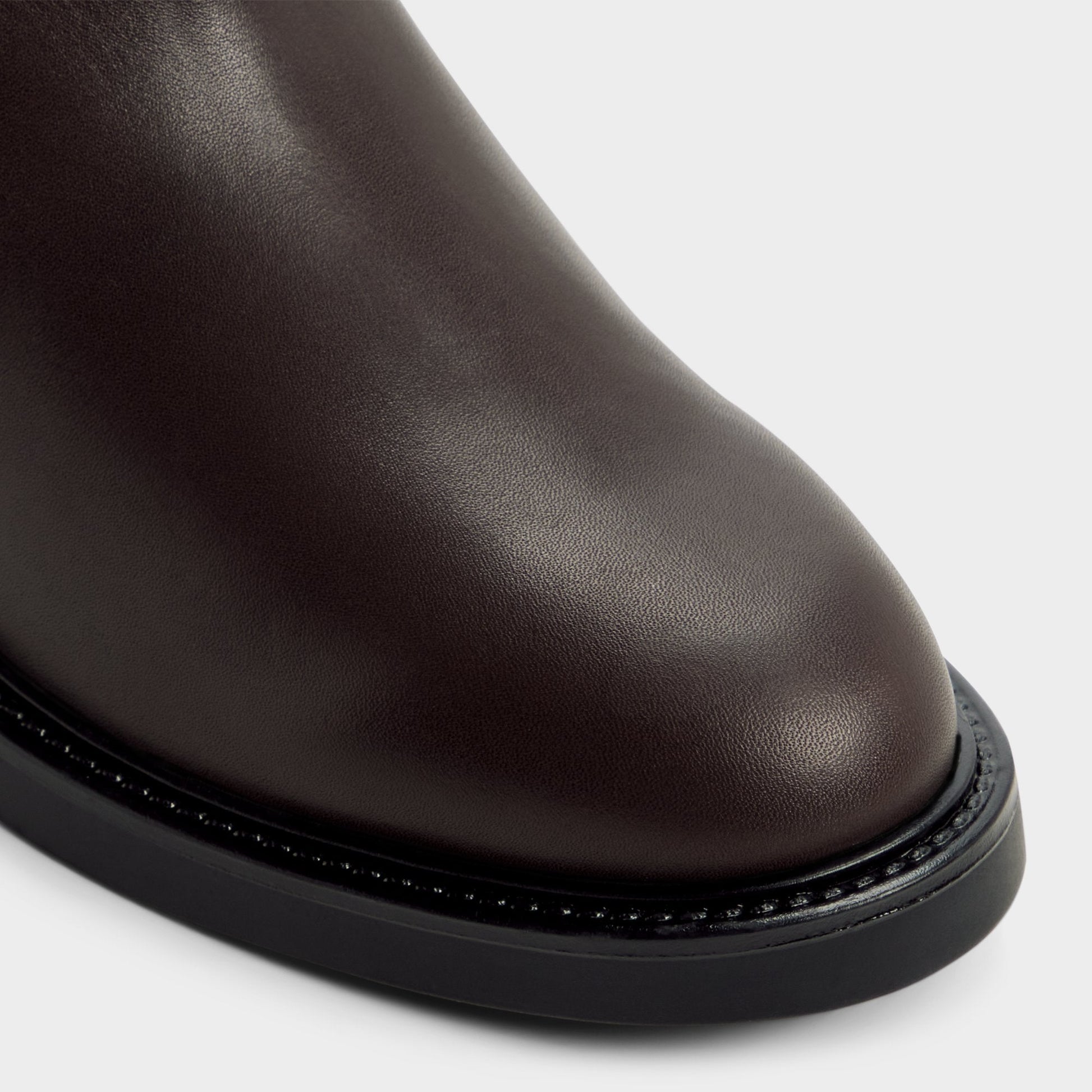 Philippa in Dark Brown - Riding boot, Block heel - Dark brown