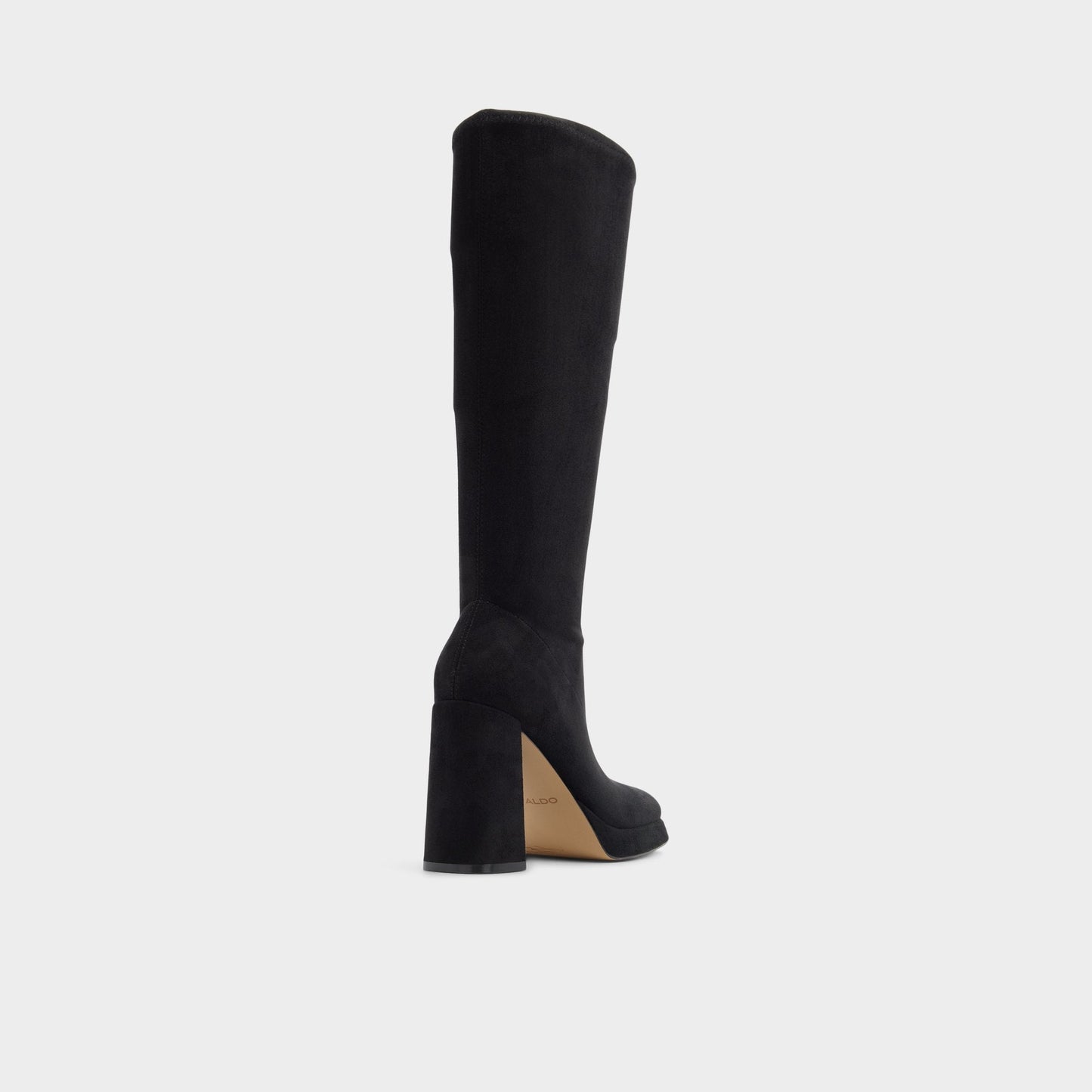 Gisselle in Black - Knee-high boot, Platform - Black