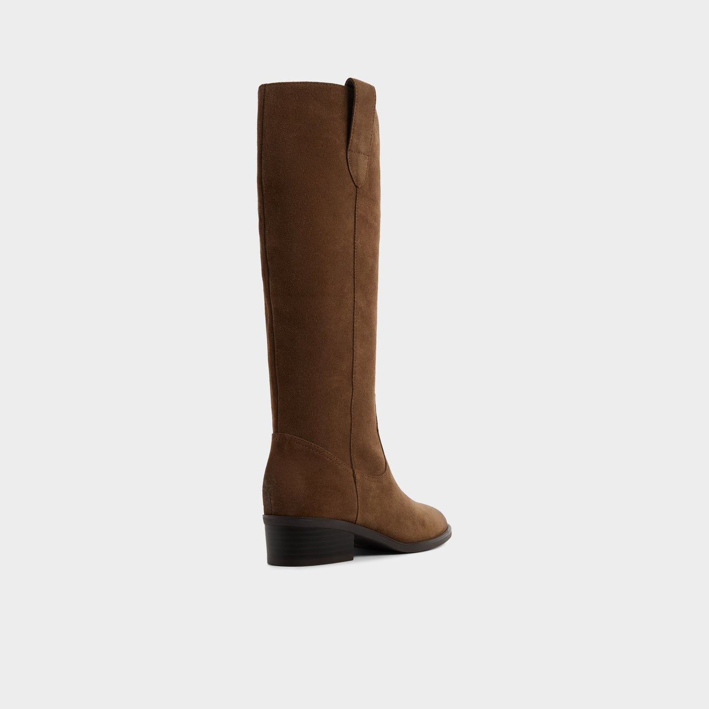 Kaydia in Dark Brown - Knee-high western boot, Block heel - Dark brown