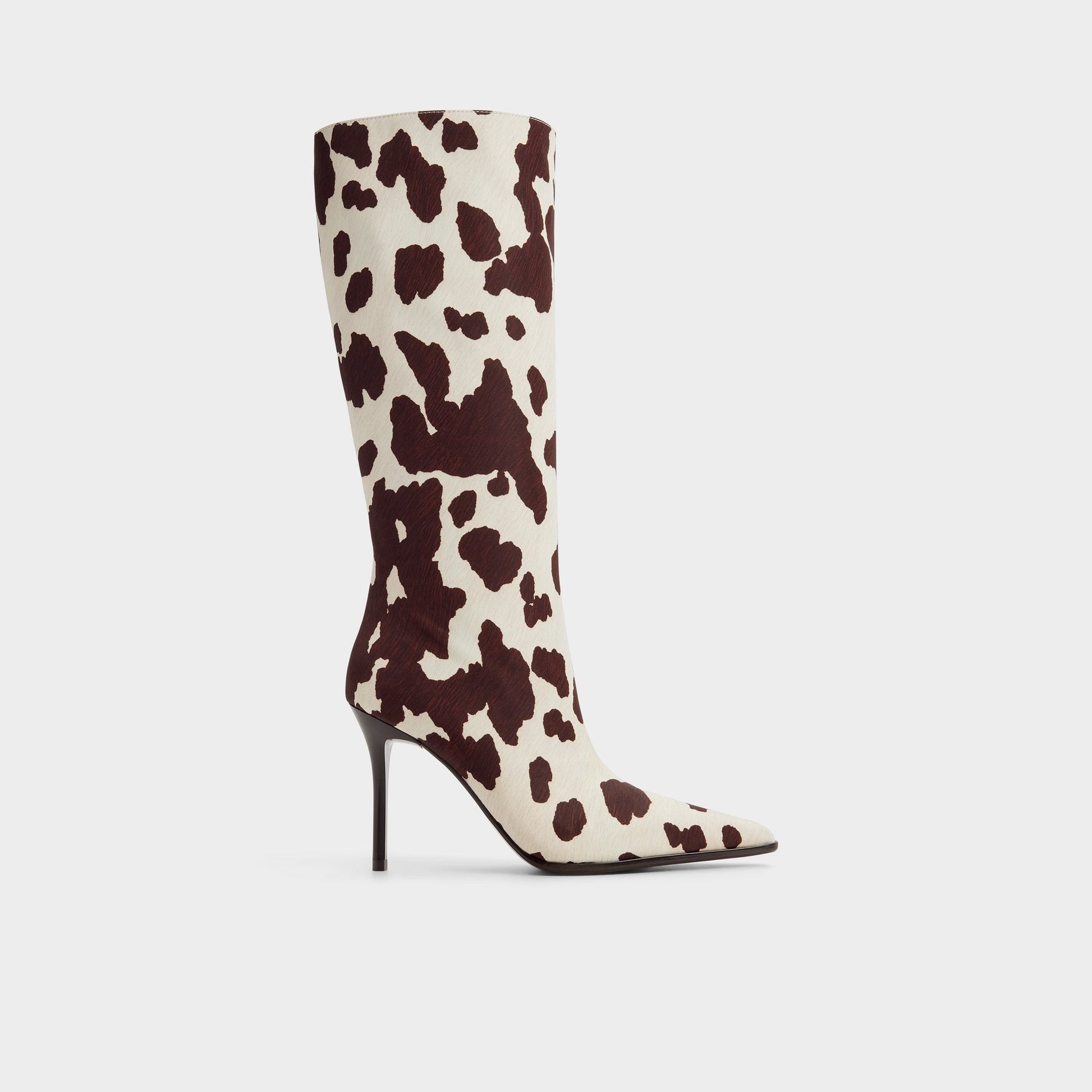 Re in Emma Open Brown - Knee-high boot, Stiletto heel - Open brown