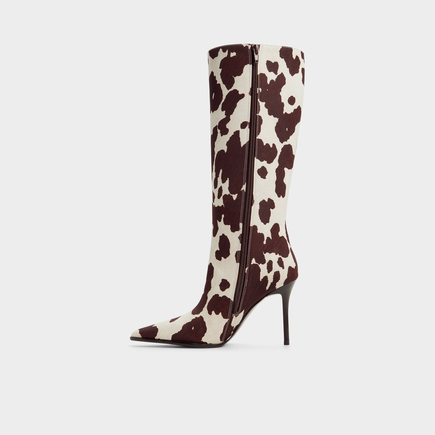 Re in Emma Open Brown - Knee-high boot, Stiletto heel - Open brown