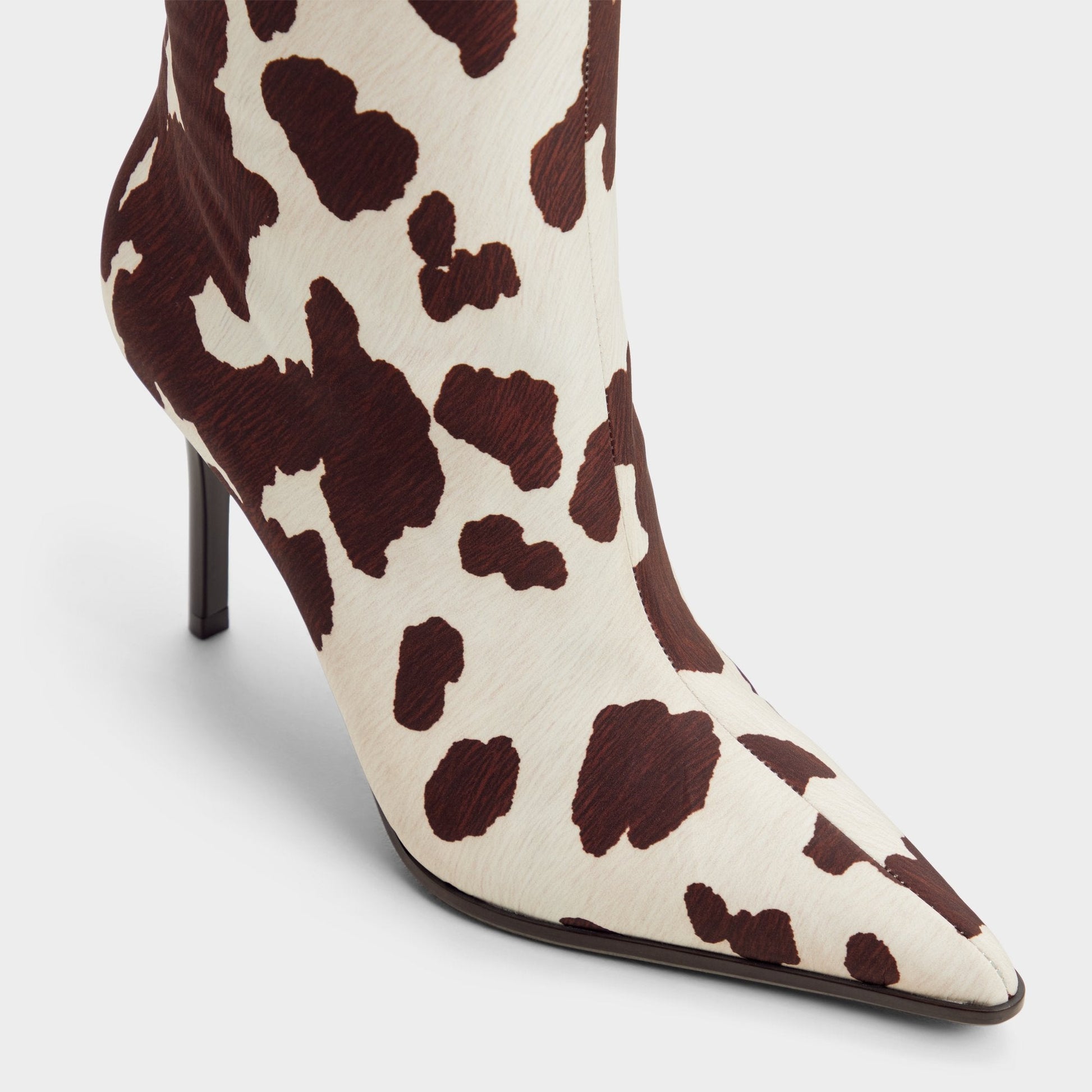 Re in Emma Open Brown - Knee-high boot, Stiletto heel - Open brown