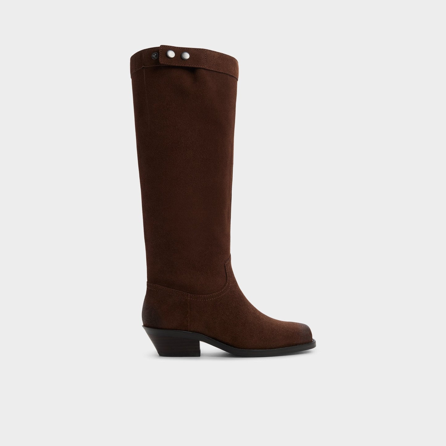 Emberlyn in Dark Brown 14163446 - Knee-high western boot, Cup sole - Dark Brown