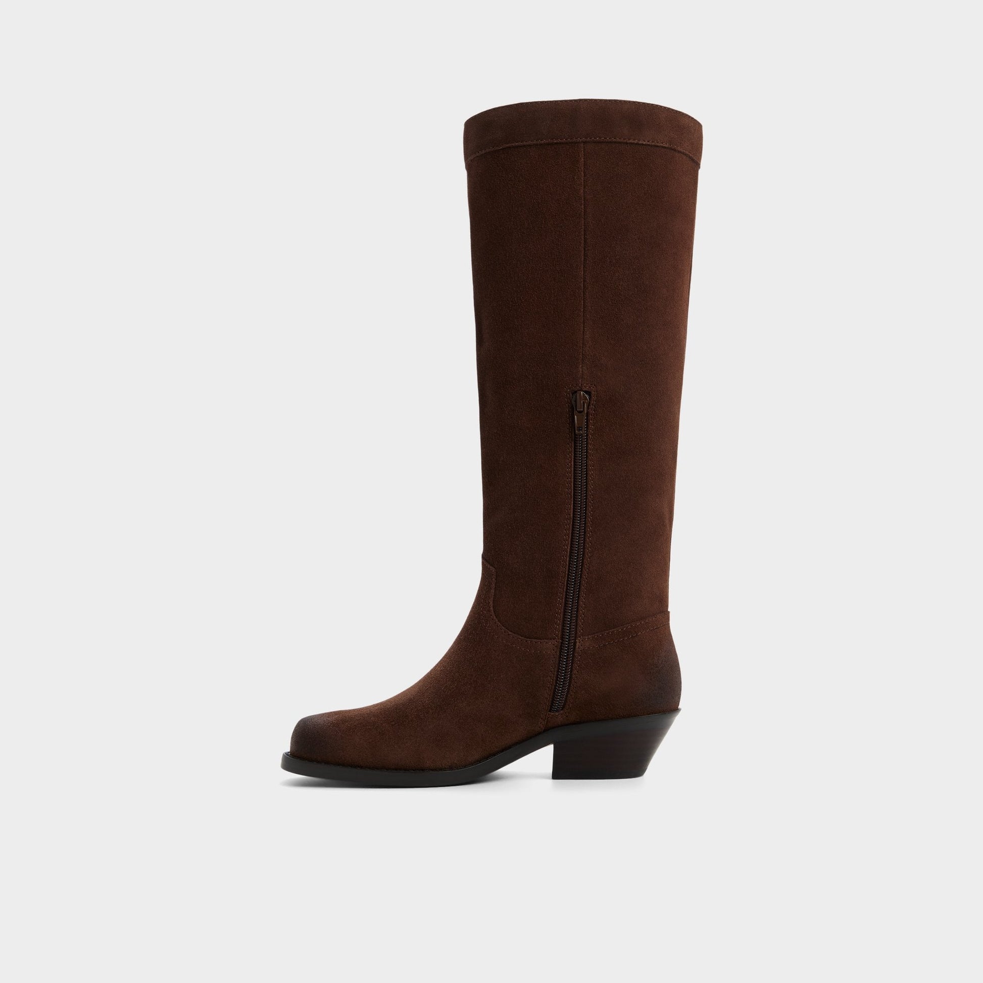 Emberlyn in Dark Brown 14163446 - Knee-high western boot, Cup sole - Dark Brown