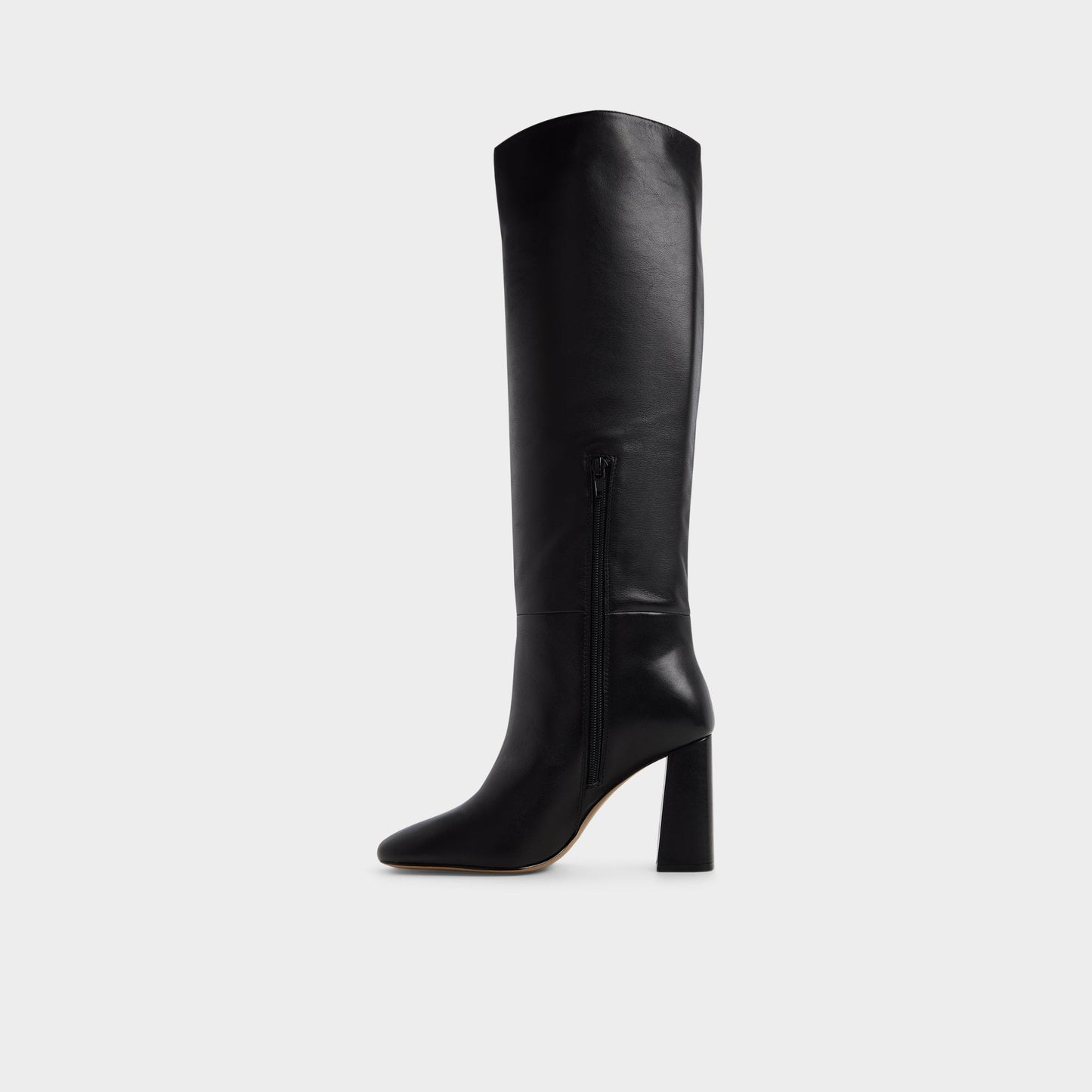 Helana in Black - Knee-high boot, Block heel - Black