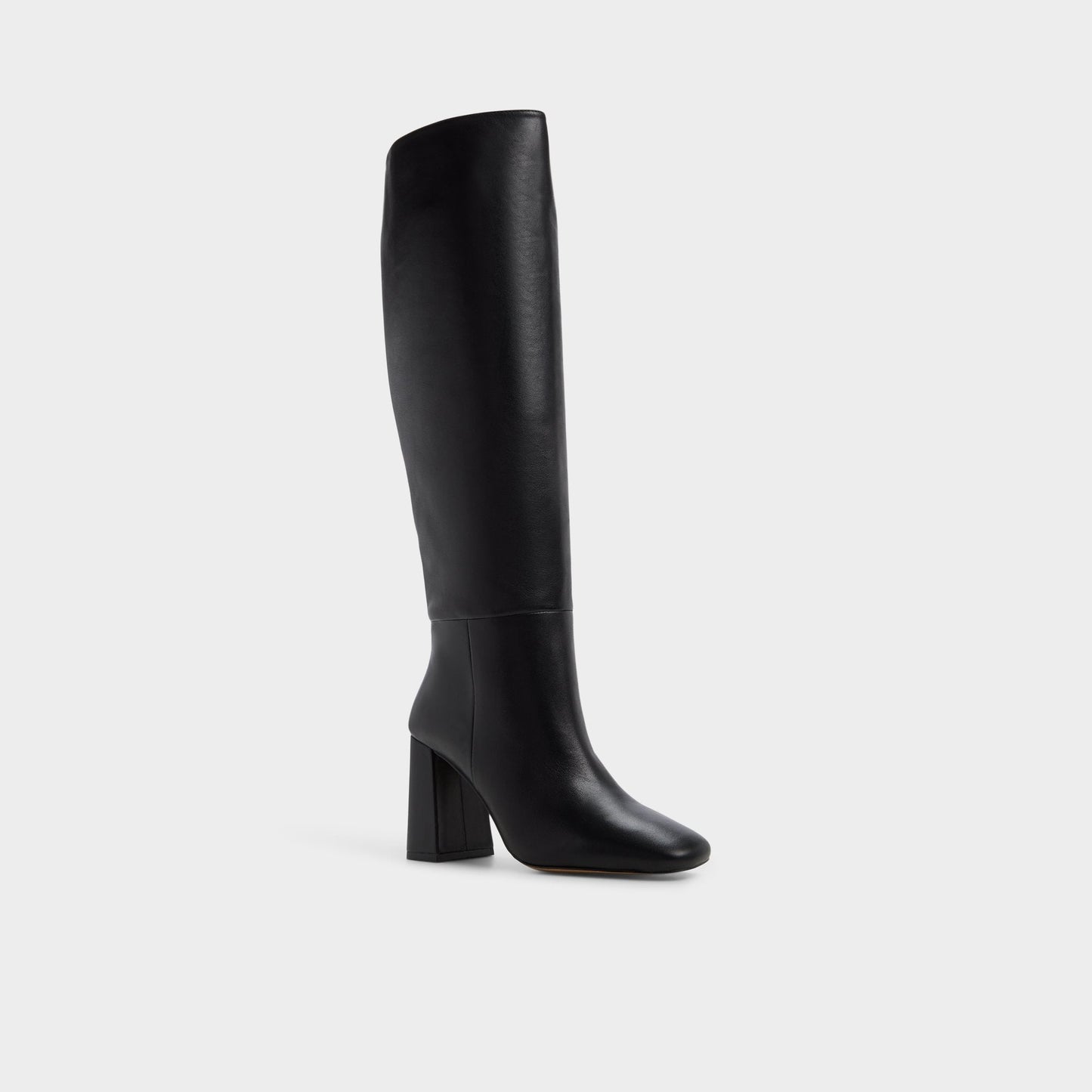 Helana in Black - Knee-high boot, Block heel - Black