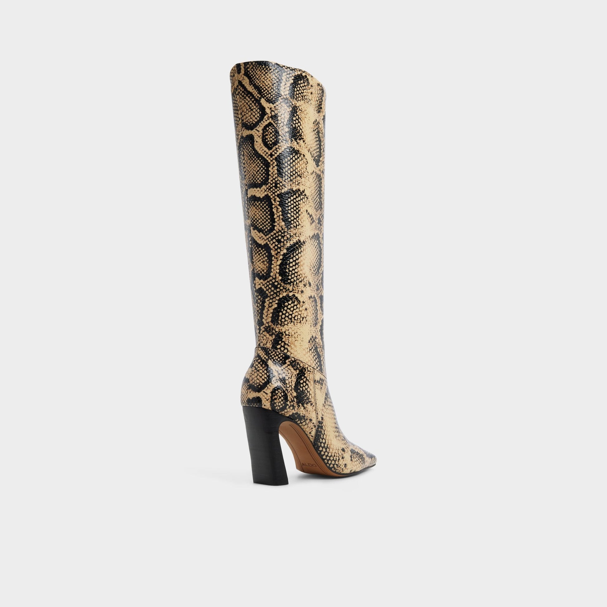 Vivienna in Brown Multi - Knee-high boot, Block heel - Brown multi