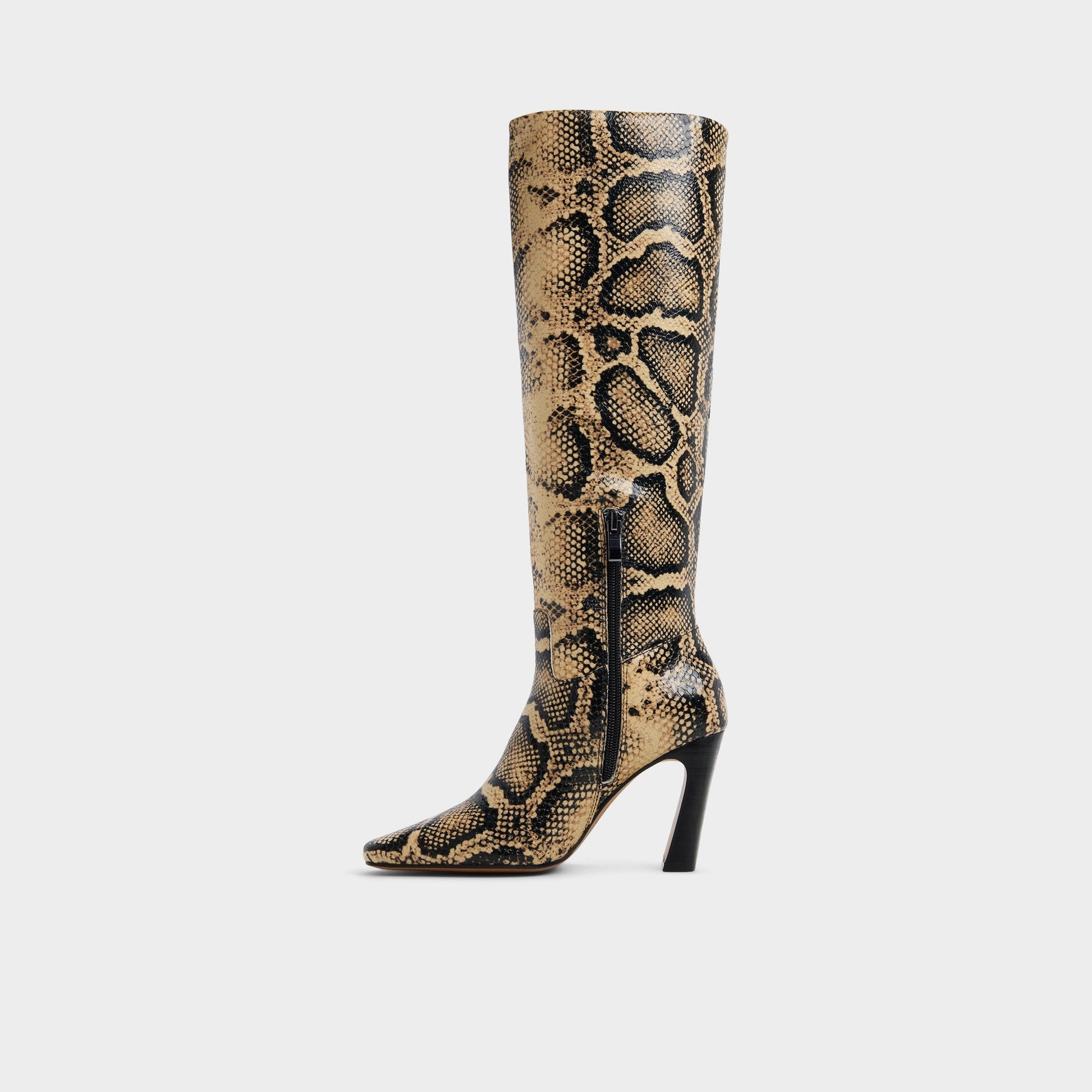 Vivienna in Brown Multi - Knee-high boot, Block heel - Brown multi