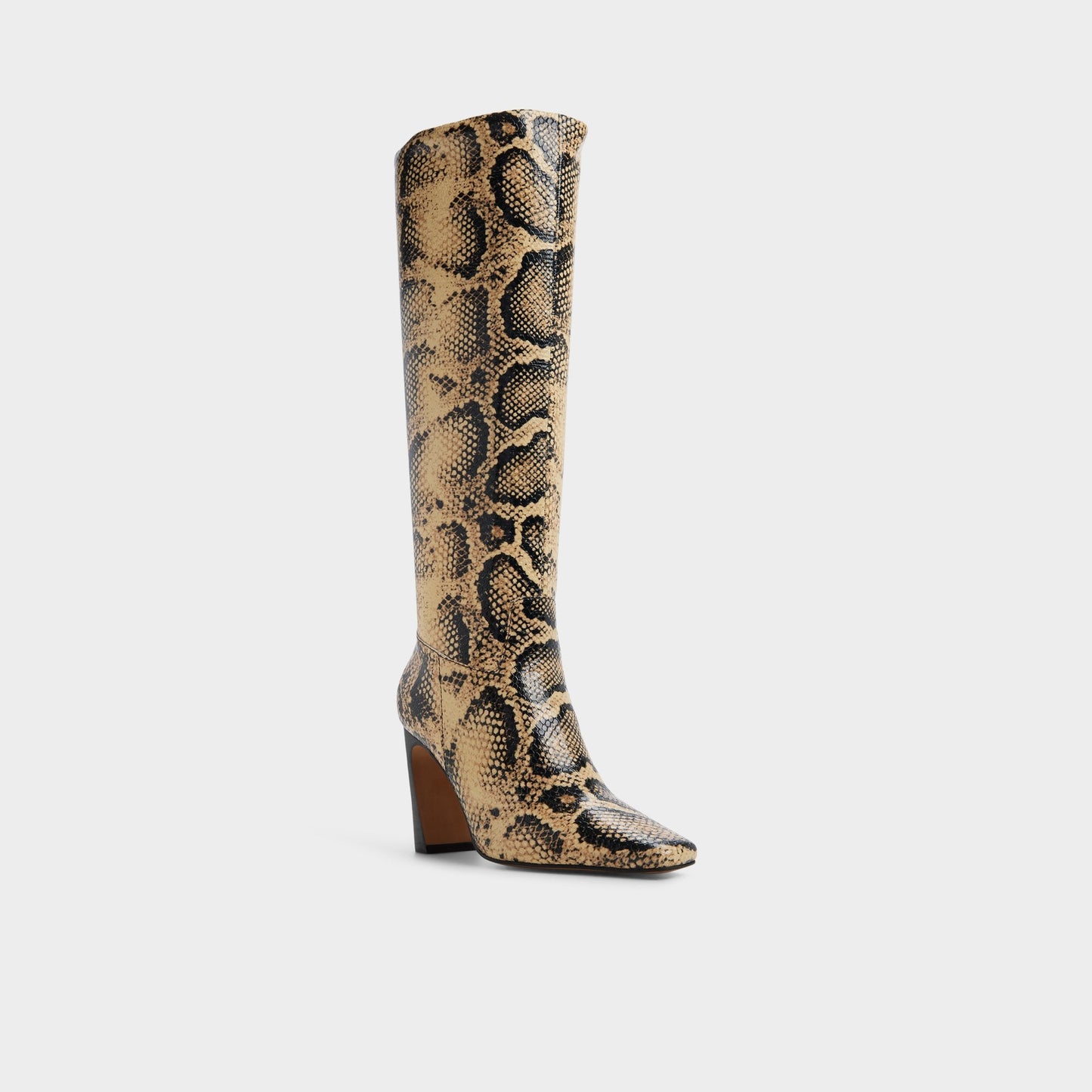 Vivienna in Brown Multi - Knee-high boot, Block heel - Brown multi