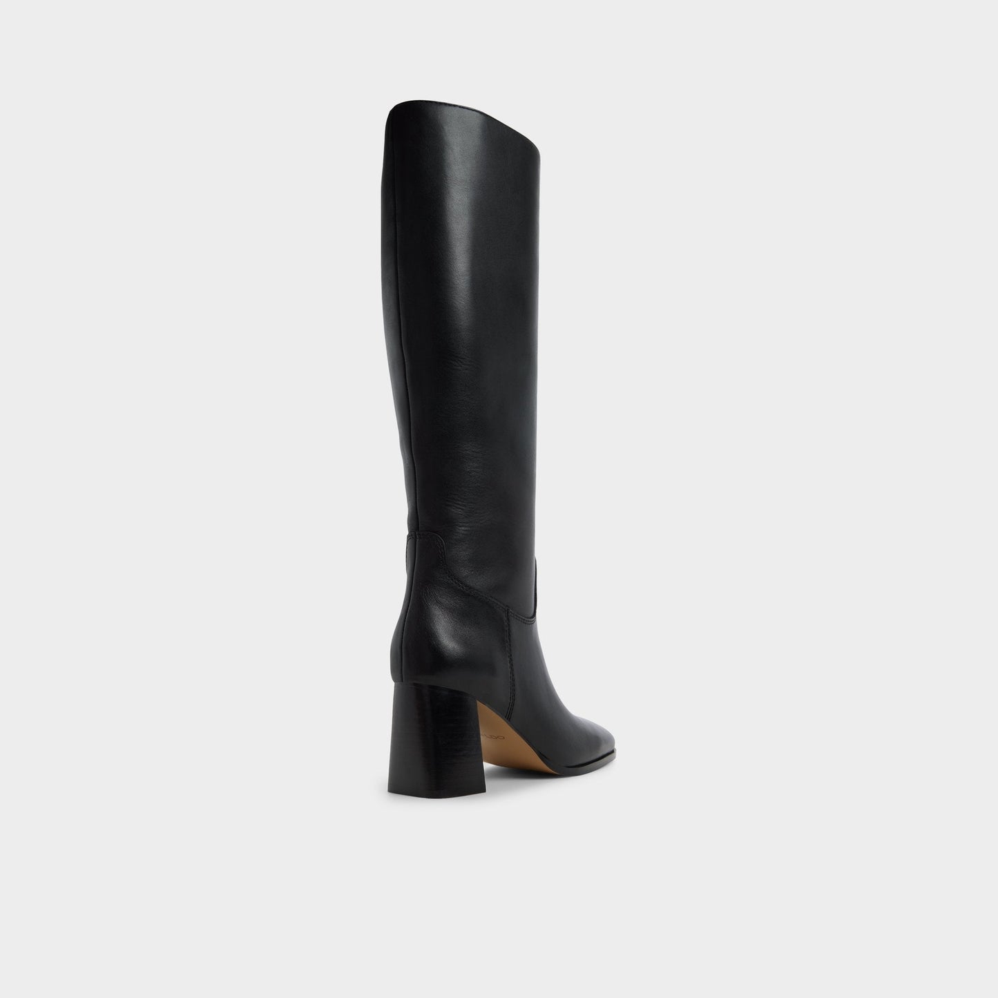 Elyze in Black - Knee-high boot, Block heel - Black